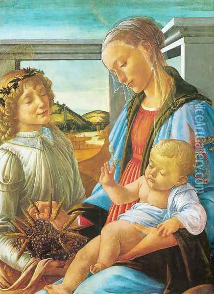 The virgin of the Eucharist Oil Painting - Sandro Botticelli