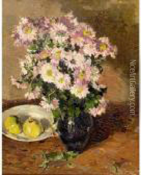 Flower Still Life Oil Painting - Louis, Lodewijk Ph. Stutterheim