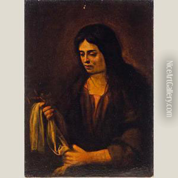 Maria Magdalena Oil Painting - Pedro de Camprobin