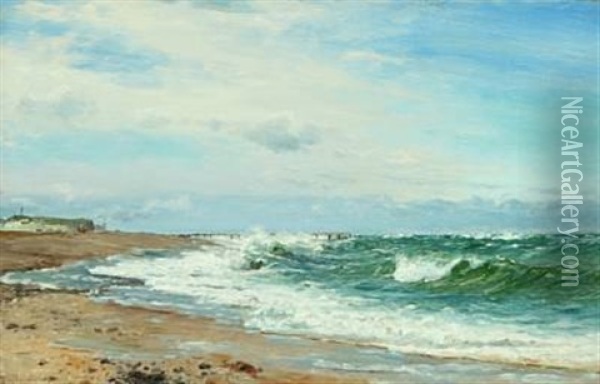 Coastal Scene Oil Painting - Holger Luebbers