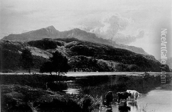 Dawn In The Highlands Oil Painting - Sidney Richard Percy