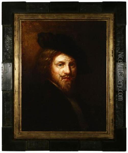 School Of Rembrandt Oil Painting - Rembrandt Van Rijn