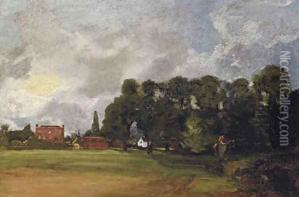 View of East Bergholt House Oil Painting - John Constable