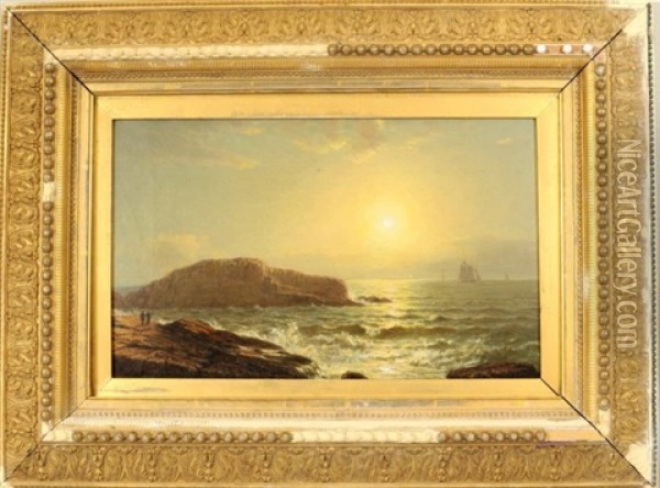New England Seascape Oil Painting - William Ruthven Wheeler