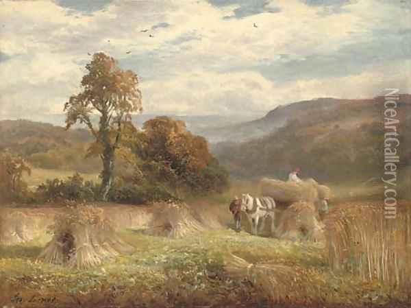 Autumn gold Oil Painting - George Turner