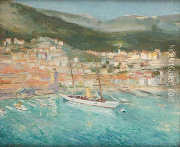 Vieux Monaco Oil Painting - Guillaume Van Strydonck