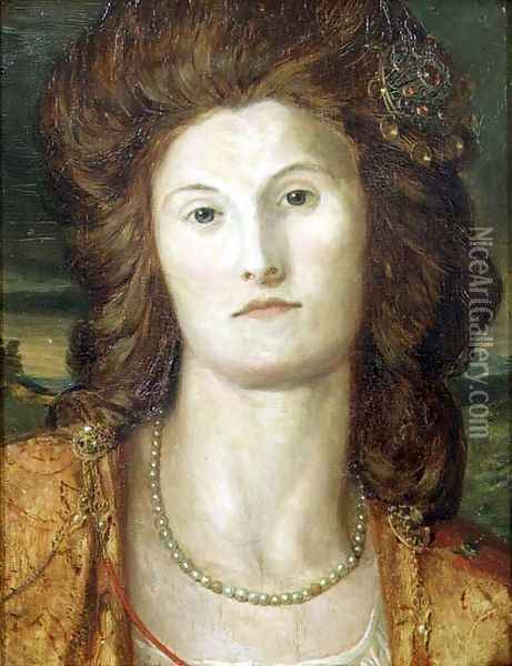 Portrait of Lady Ashburton (d.1857) Oil Painting - George Frederick Watts