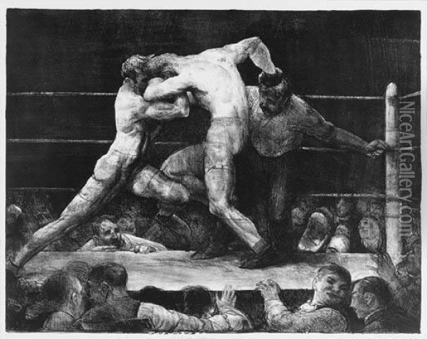 Bellows Oil Painting - George Wesley Bellows