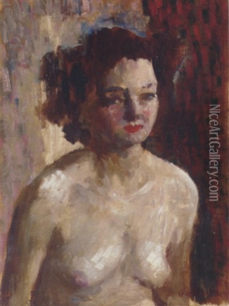 Sketch Of A Nude Oil Painting - Roderic O'Conor