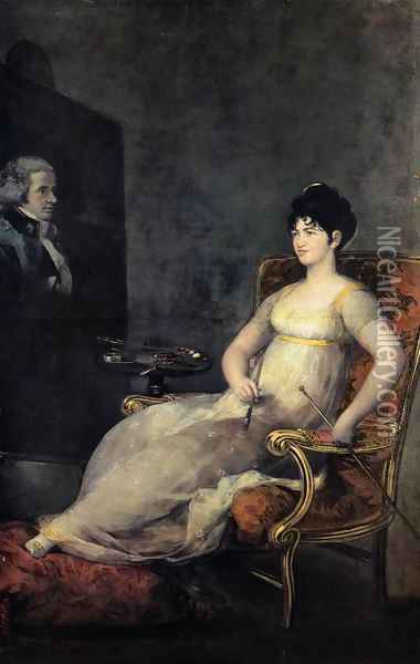 Dona Maria Tomasa Palafox, Marquesa de Villafranca Oil Painting - Francisco De Goya y Lucientes