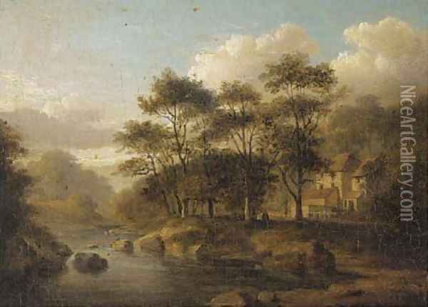 Mill at Woodhall Oil Painting - Jane Nasmyth