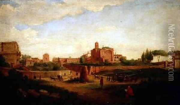 Arlia Evitatino at Colise Rome Oil Painting - Hendrik Frans Van Lint