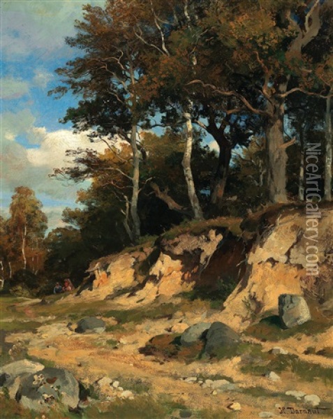 Scene On The Island Of Rugen Oil Painting - Hugo Darnaut