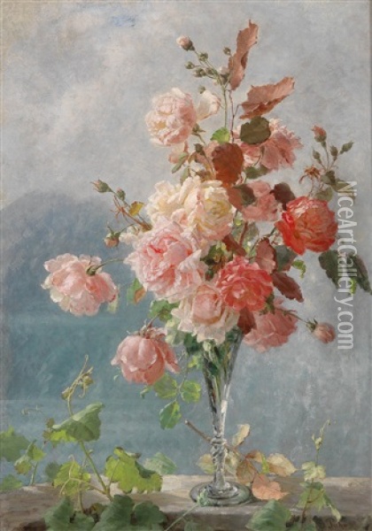 Roses Oil Painting - Elise Prehn