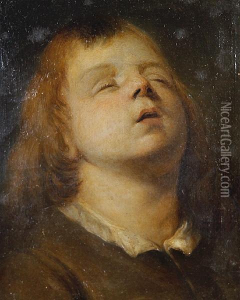 A Sleeping Child Oil Painting - Pieter de Grebber