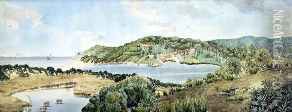 View of Augusta, Western Australia, October 1833 Oil Painting - Thomas Turner