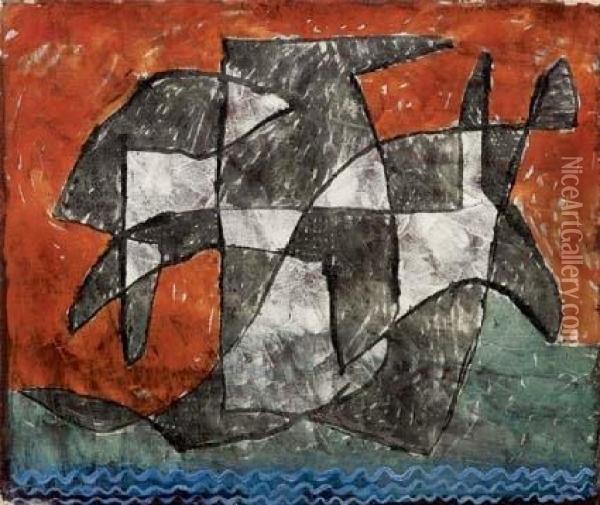 See=genspenst - 1933 Oil Painting - Paul Klee