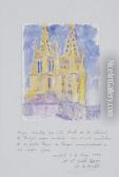 Catedral De Burgos Oil Painting - Dario de Regoyos y Valdes