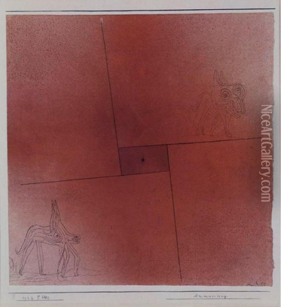 Anmassung (arrogance) Oil Painting - Paul Klee