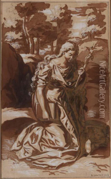 Mary Magdalene Oil Painting - Bernard Lens I
