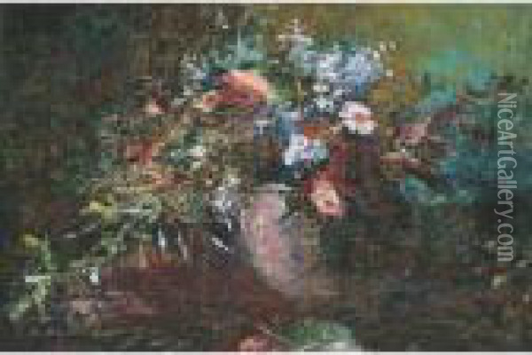 Bowl Of Flowers Oil Painting - Frederick McCubbin