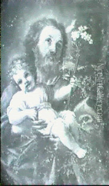 Saint Joseph Et L'enfant Jesus Oil Painting - Carlo Maratta