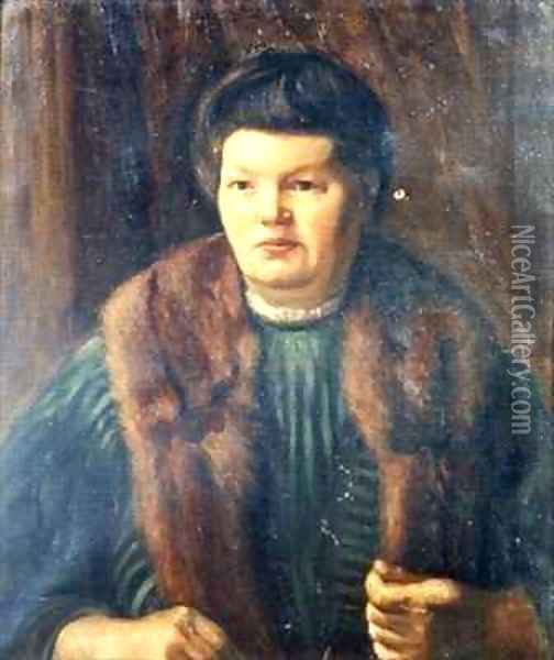 The Artists Mother Oil Painting - Mark Gertler