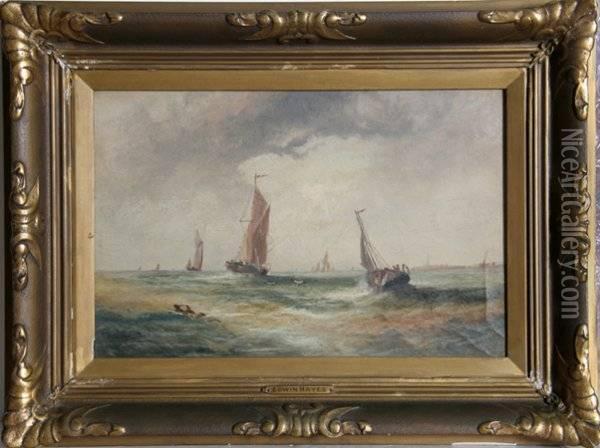 Fishing Boats Ii Oil Painting - Edwin Hayes