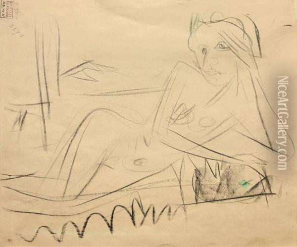 Fruhling (konigstein) Oil Painting - Ernst Ludwig Kirchner