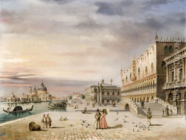 Venezia Oil Painting - Marco Grubas
