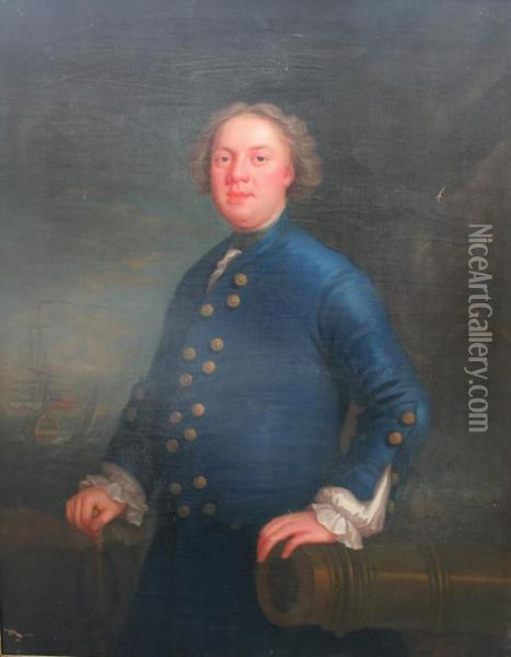 Portrait Of A Gentleman Oil Painting - Joseph Highmore