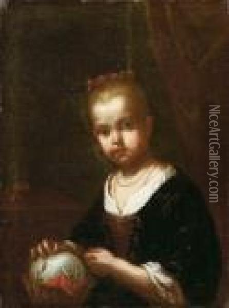 Ritratto Di Bambina Oil Painting - Antonio Amorosi