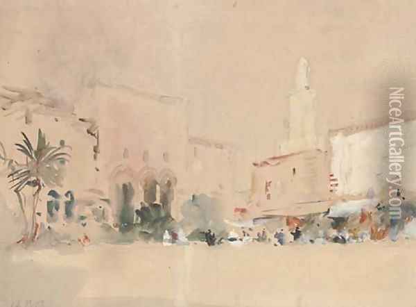 Market day, Cairo Oil Painting - Hercules Brabazon Brabazon