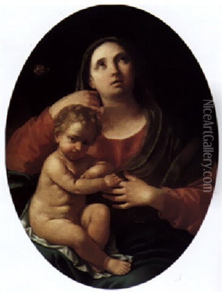 The Madonna And Child Oil Painting - Ercole Graziani the Younger