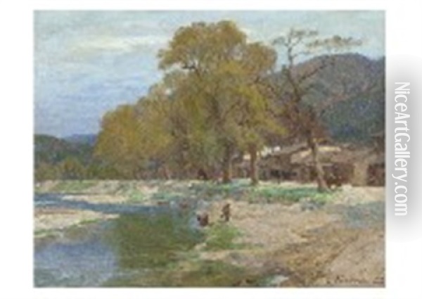Landscape Oil Painting - Takeshiro Kanokogi