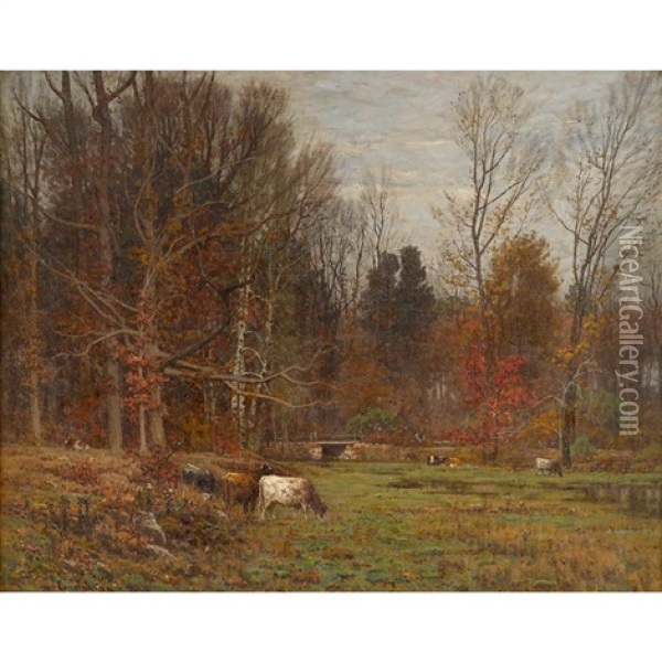 November Oil Painting - John Joseph Enneking