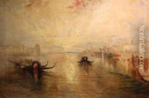 St Benedetto, Looking Towards Fusina Oil Painting - Joseph Mallord William Turner