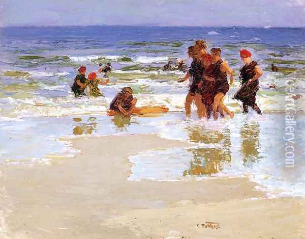 At the Seashore Oil Painting - Edward Henry Potthast