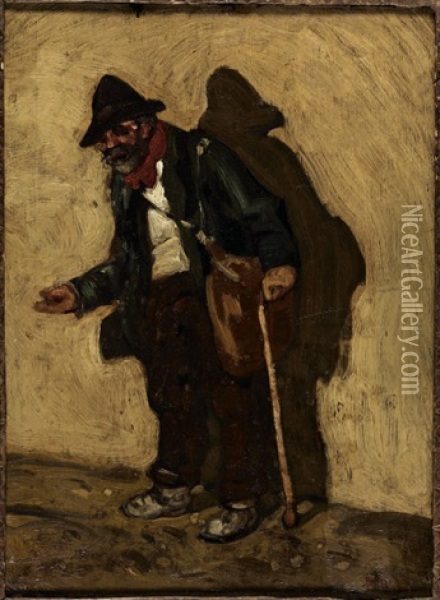 Il Mendicante Oil Painting - Aroldo Bonzagni