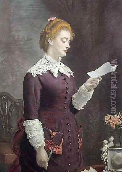No! Oil Painting - Sir John Everett Millais