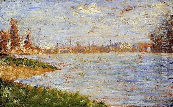 The Riverbanks Oil Painting - Georges Seurat