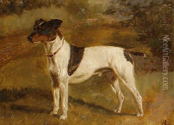 Nipper Oil Painting - Alfred Charles Havell