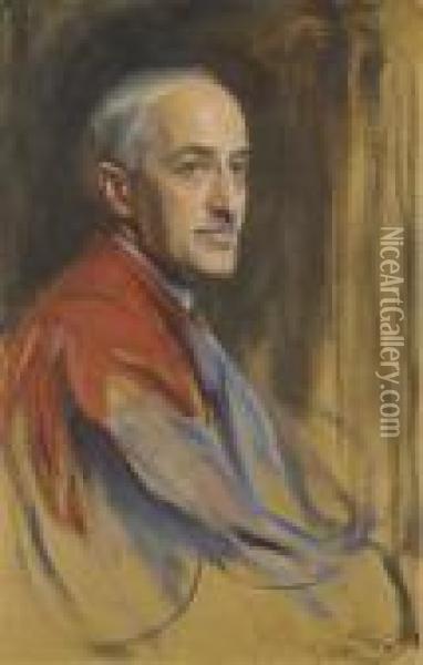 Portrait D'andre Maurois Oil Painting - Philip Alexius De Laszlo