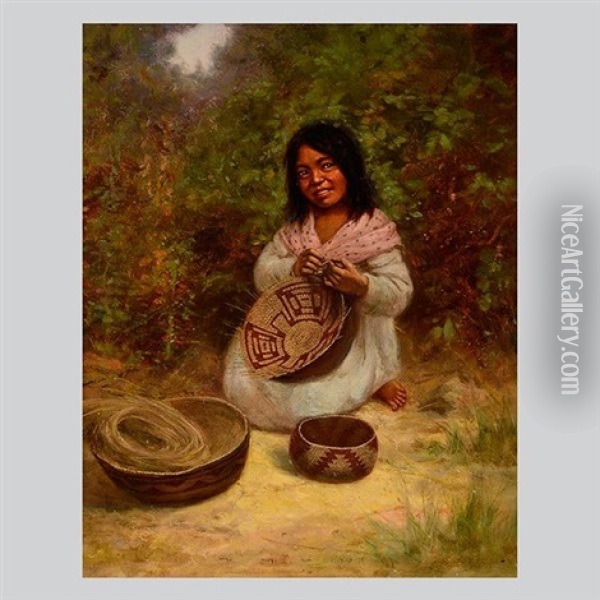 Basket Maker Oil Painting - Alice Coutts