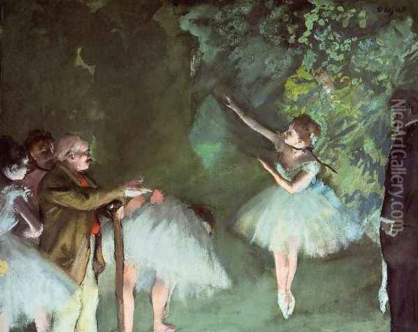 Ballet Rehearsal Oil Painting - Edgar Degas