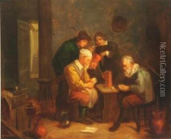 Card Players Oil Painting - David Gilmour Blythe