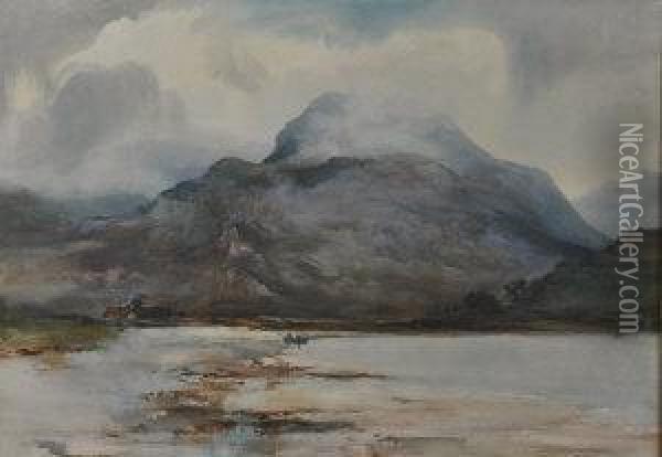 Ben Nevis And Loch Eil Oil Painting - Thomas Marjoribanks Hay