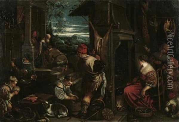 Die Ruckkehr Des Verlorenen Sohnes Oil Painting - Jacopo dal Ponte Bassano