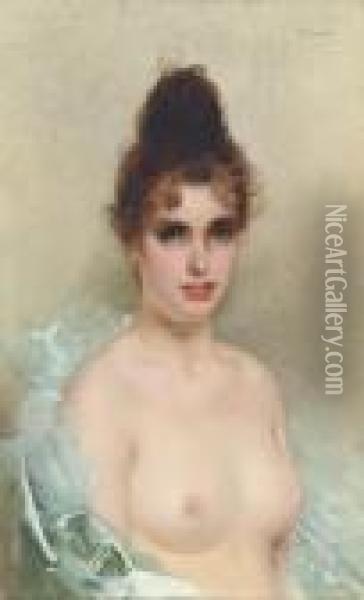 Young Beauty Oil Painting - Vittorio Matteo Corcos