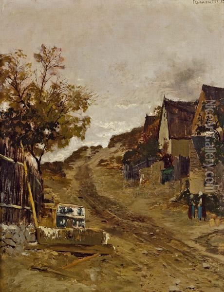 Ungarisches Dorf In Promontor Oil Painting - Theodor von Hormann